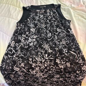 Harper Black and White Floral Top
